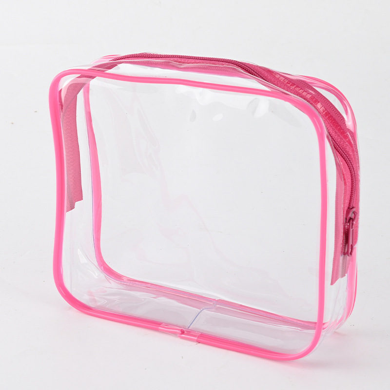 Transparent Cosmetic Bag, Multi-Color Bottle Organizer, Portable Travel Toiletry Bag, Pvc Large-Capacity Storage Bag, Manufacturer Wholesale