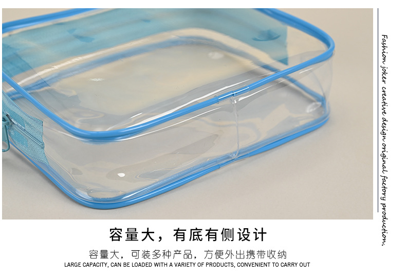 Transparent Cosmetic Bag, Multi-Color Bottle Organizer, Portable Travel Toiletry Bag, Pvc Large-Capacity Storage Bag, Manufacturer Wholesale