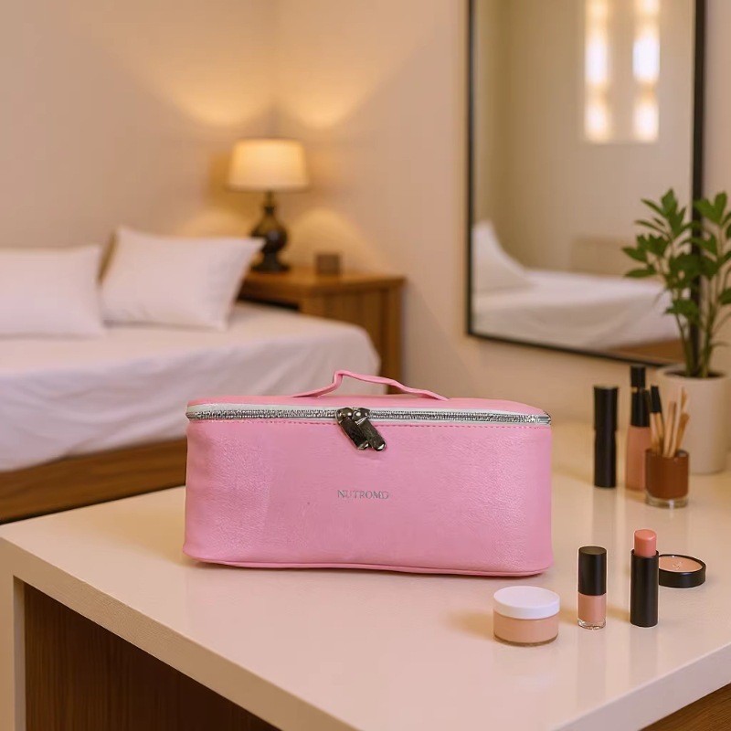 Hair Dryer Storage Bag, Curling Iron Storage Bag, Portable Multi-Pocket Travel Bag, Plaid Hair Dryer Bag