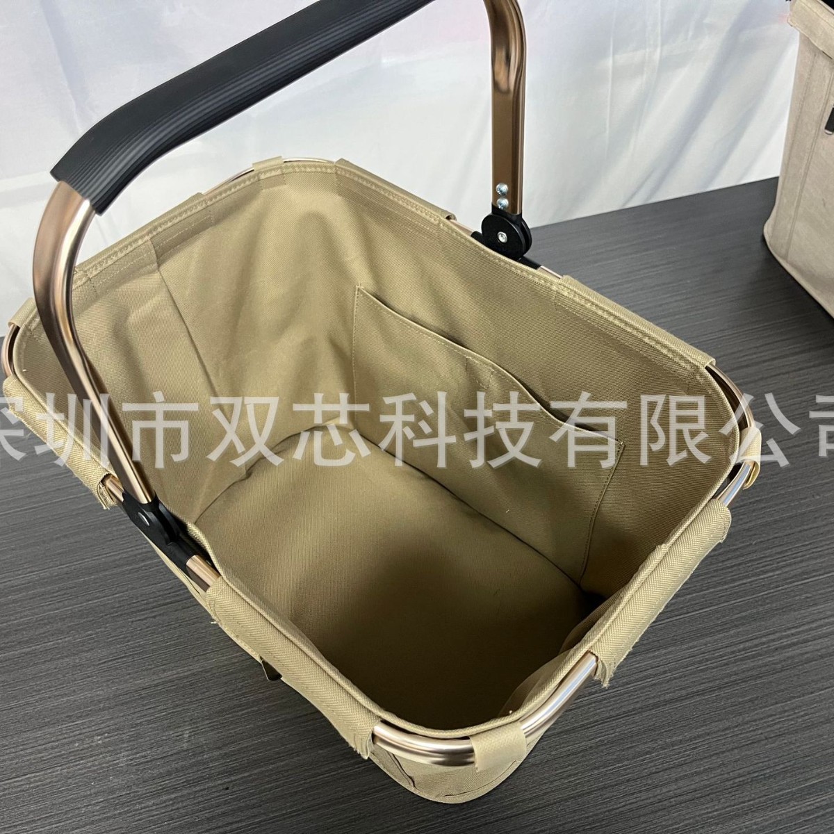 Large-Capacity Leopard-Print Shopping Basket, Portable Picnic Bag for Outdoor Camping, Durable and Easy to Carry