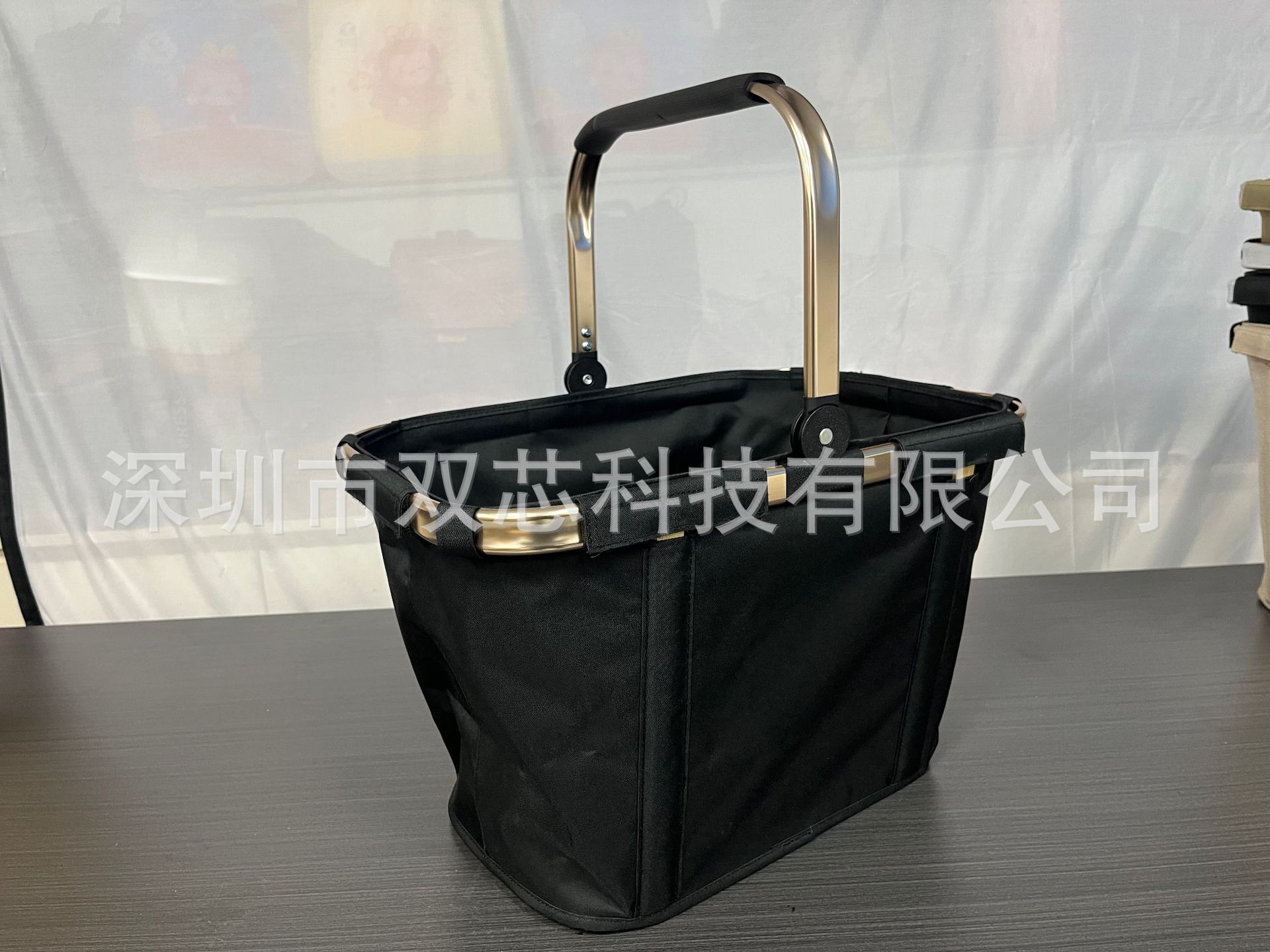 Large-Capacity Leopard-Print Shopping Basket, Portable Picnic Bag for Outdoor Camping, Durable and Easy to Carry