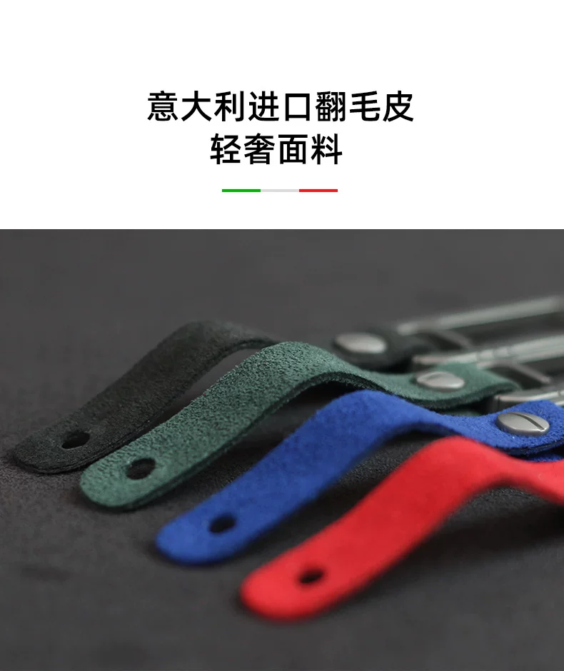 Titanium Alloy Car Key Pendant for Men, Suitable for Mercedes-Benz, Bmw, Audi, with Suede Leather, Keychain, Business Gift