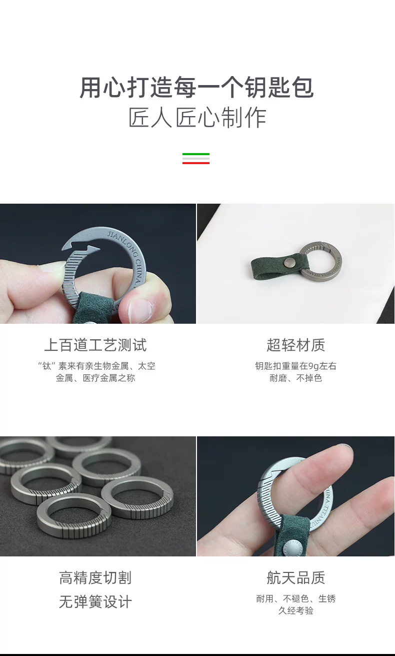 Titanium Alloy Car Key Pendant for Men, Suitable for Mercedes-Benz, Bmw, Audi, with Suede Leather, Keychain, Business Gift