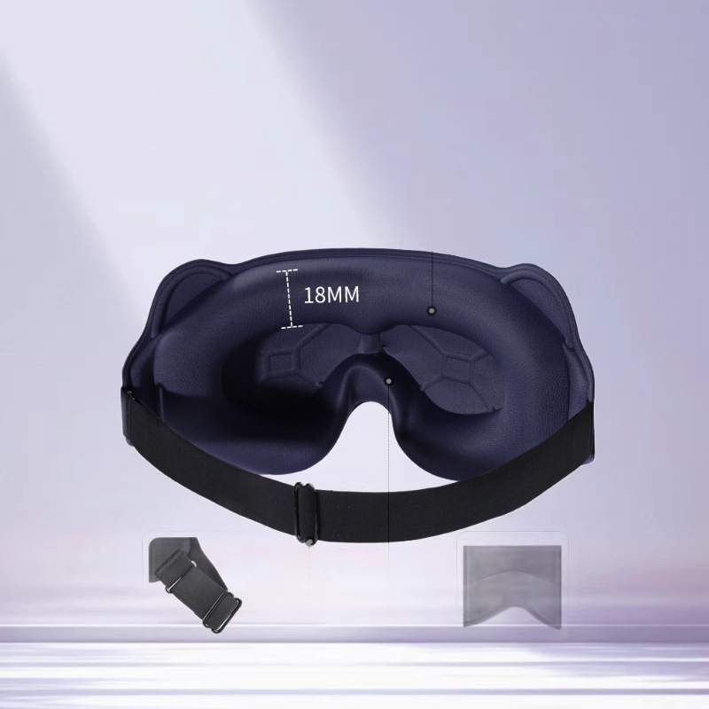 Eye Mask for Light-Blocking Sleep, Breathable for Men and Women, Suitable for Adults and Students, for Lunch Break, to Relieve Eye Fatigue, Ice Silk
