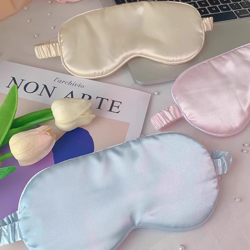 Anti-Silk Eye Mask for Sleeping, Light-Blocking, Summer Fatigue Relief, Ice Compress for Men and Women, Pressure-Sensitive