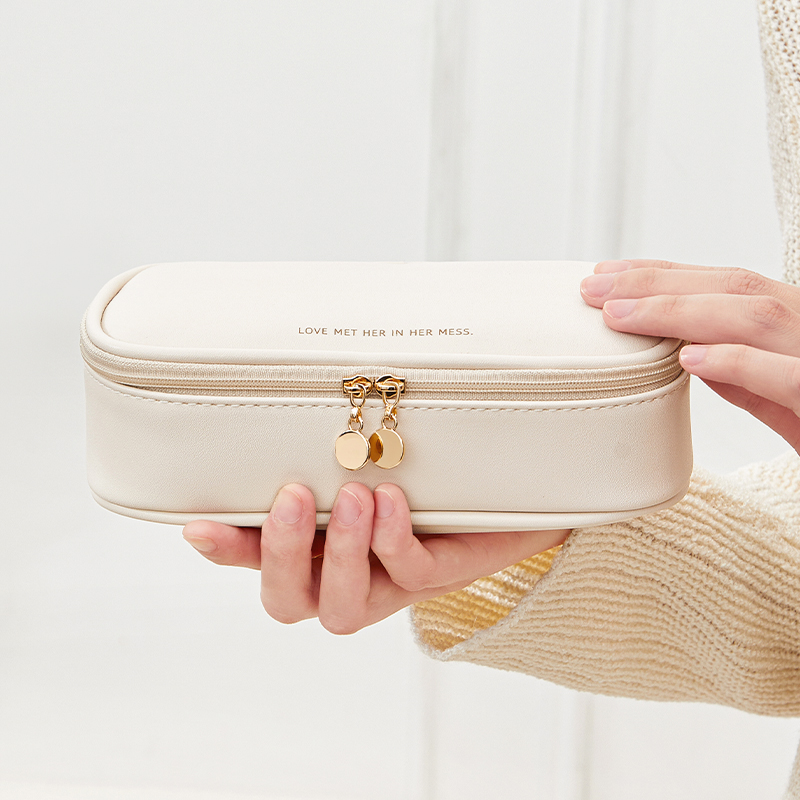 Cosmetic Bag, Portable Makeup Brush Holder, Makeup Case, Mini Cute 5-Piece Toiletry Bag for Travel
