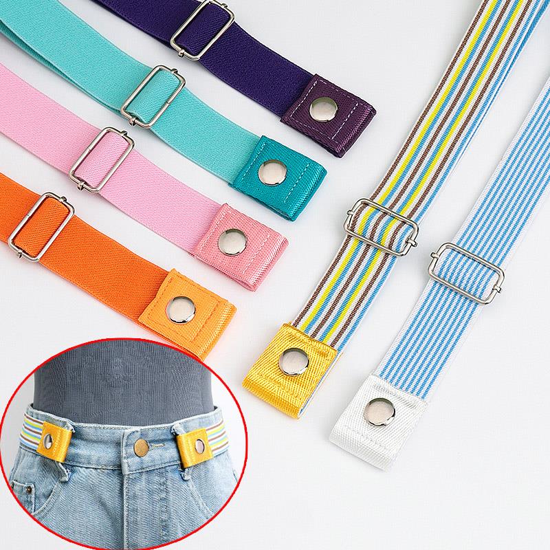 Children's Invisible Elastic Belt for Boys and Girls, Student Elastic Belt, Baby Girls' Lazy Waistband, Magic Pants Belt