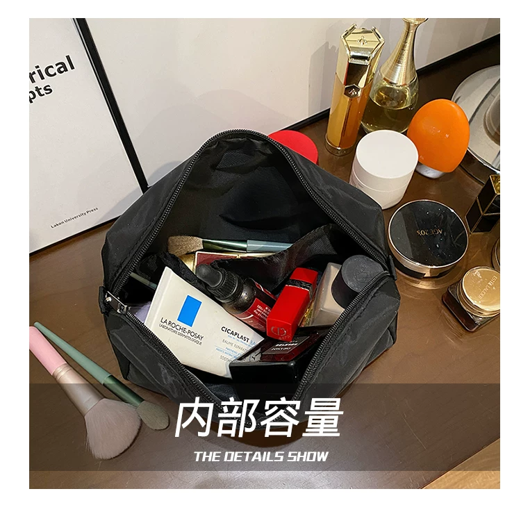 Cosmetic Bag for Women, Portable, New High-End Makeup Brush Holder, Travel Toiletry Bag, Large Capacity for Men