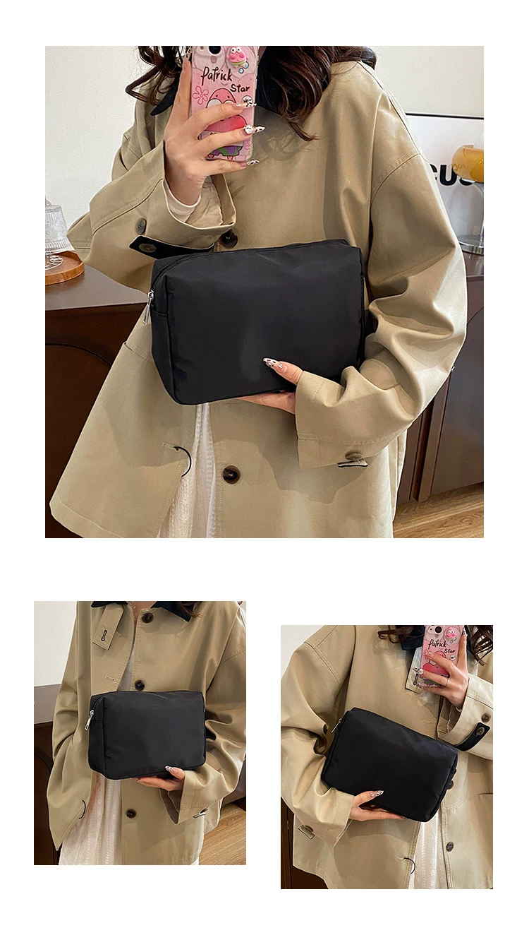 Cosmetic Bag for Women, Portable, New High-End Makeup Brush Holder, Travel Toiletry Bag, Large Capacity for Men