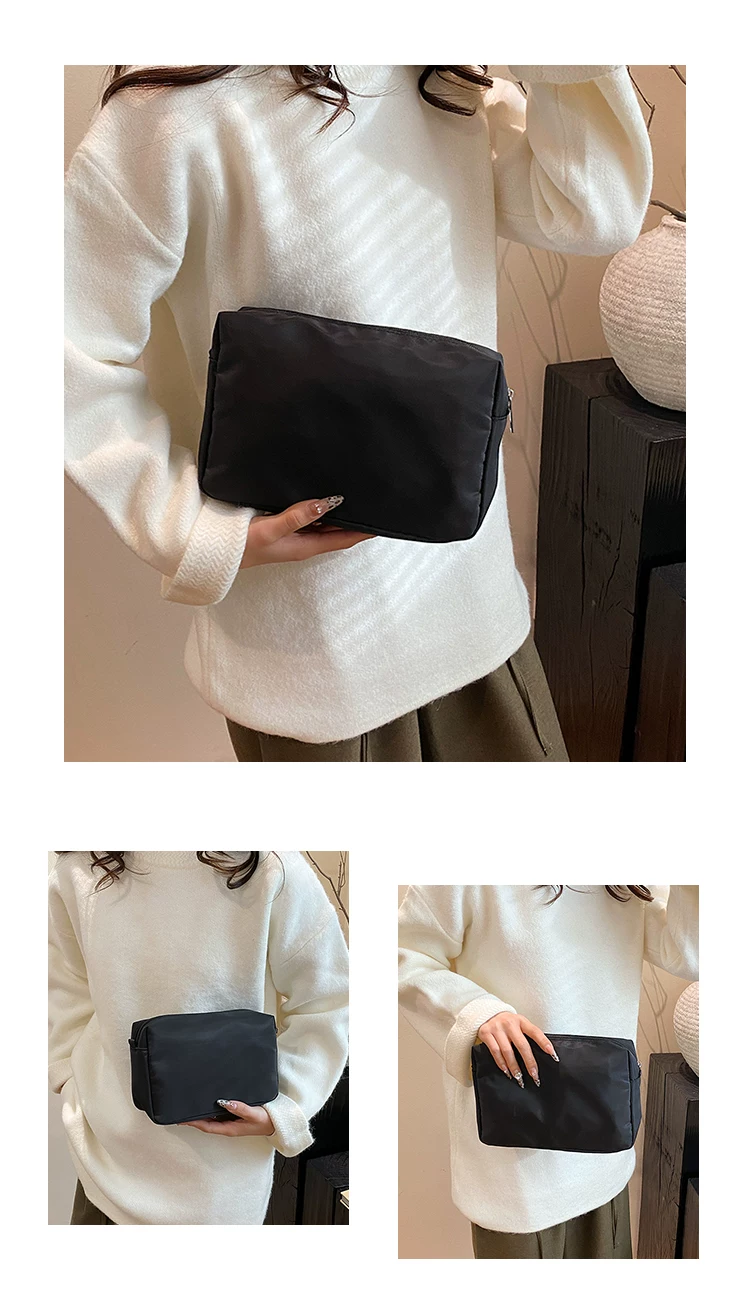 Cosmetic Bag for Women, Portable, New High-End Makeup Brush Holder, Travel Toiletry Bag, Large Capacity for Men