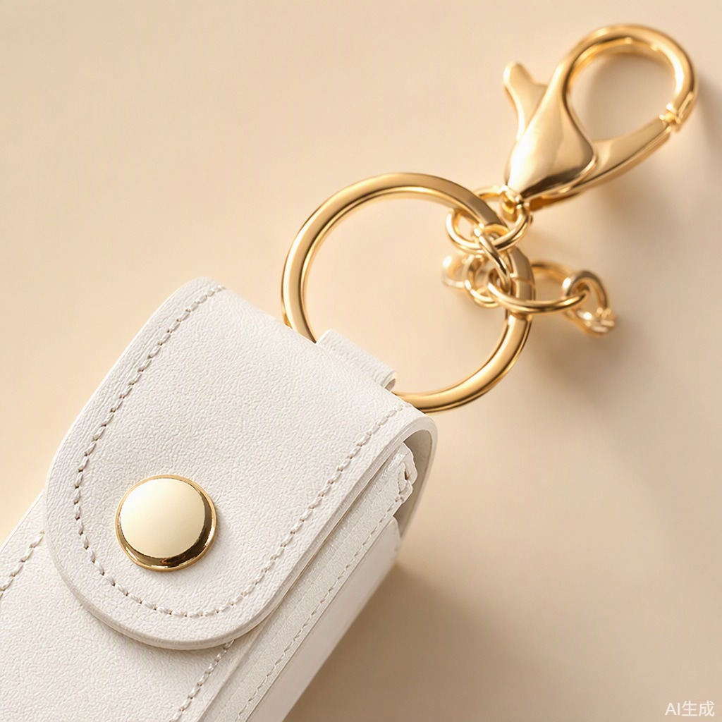 Exquisite pu leather lipstick pouch - portable keychain organizer - available in multiple colors - stylish lipstick case