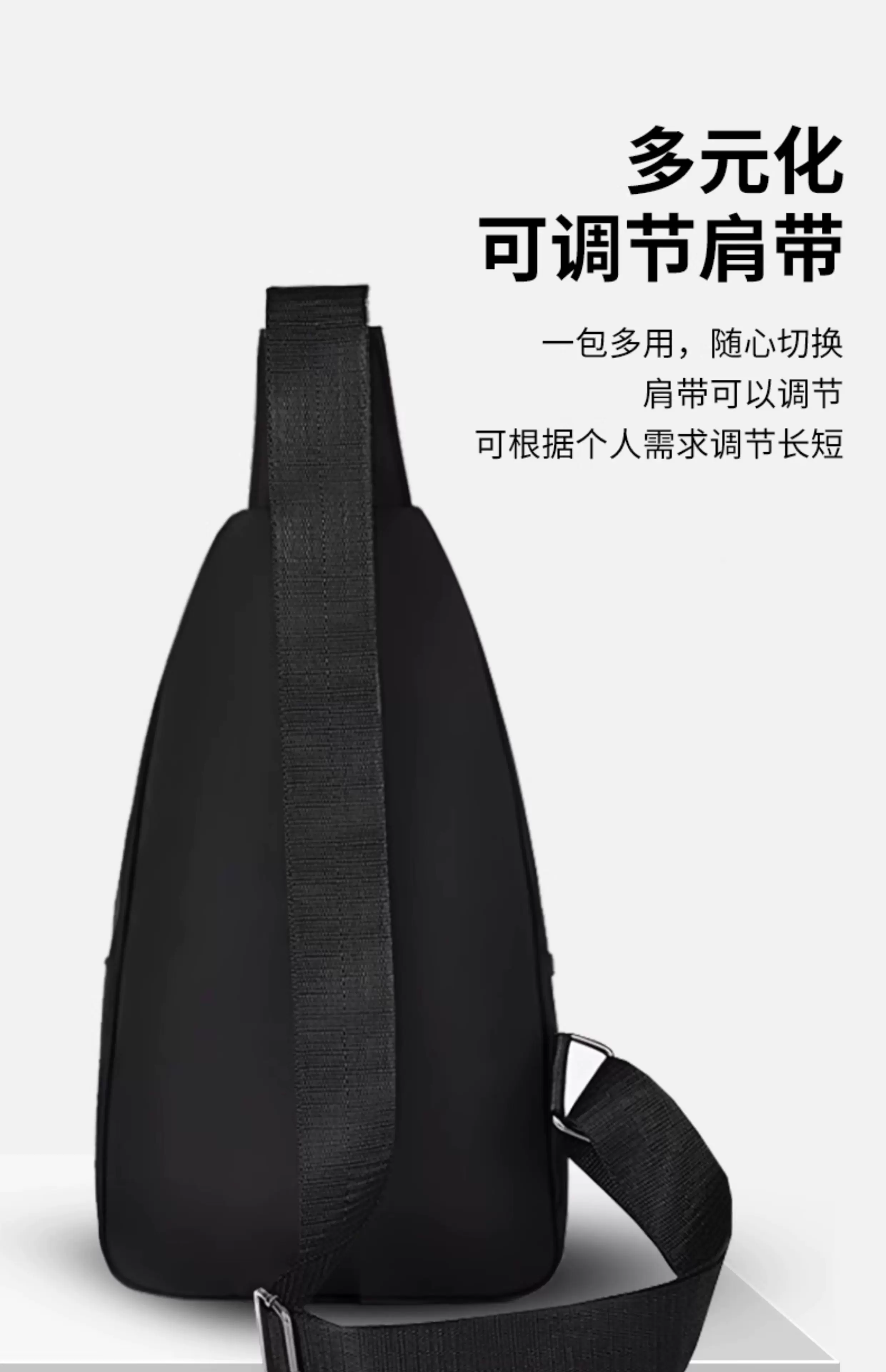Warrior Crossbody Bag for Men, Single Shoulder Chest Bag, Men's 2025 New Model, Casual Small Backpack, Travel Chest Bag