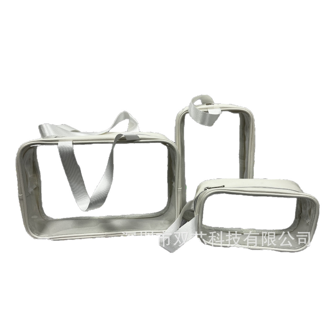 Pvc Cosmetic Bag Transparent Visible Storage Bag Travel Waterproof Makeup Portable Large, Medium, Small Portable Toiletry Bag