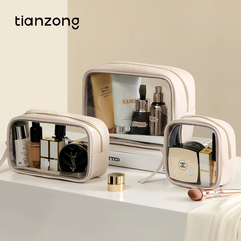 Portable Cosmetic Bag 2025 New Cosmetic Cosmetics Bag Women's Travel Waterproof Skin Care Product Toiletry Bag Satchel