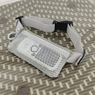 Hollow Breathable Learning Machine Crossbody Waist Bag Mesh Repeater Story Machine Listening Device Pouch Breathable and Lightweight