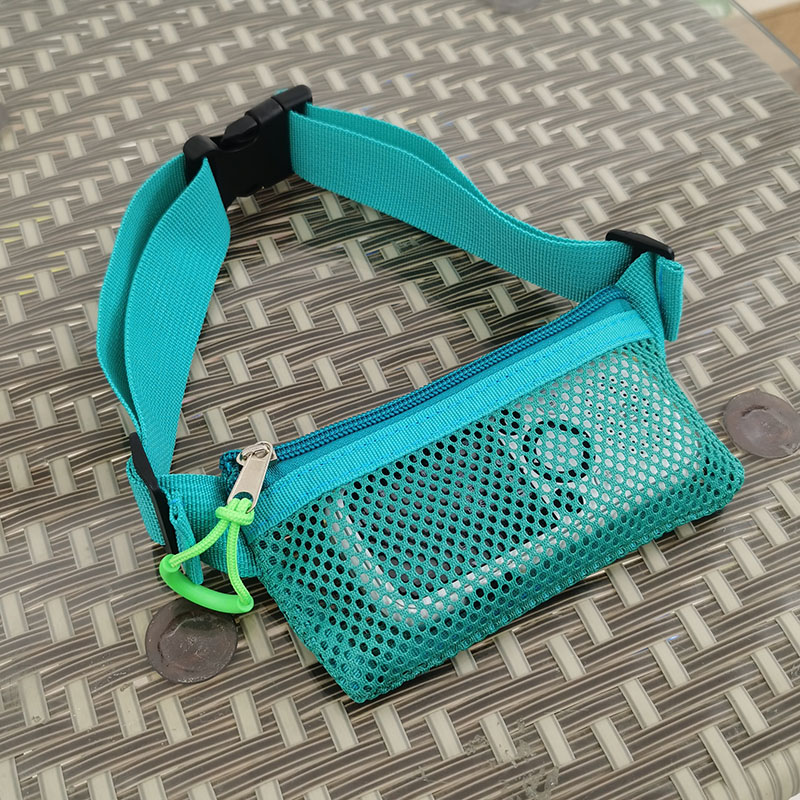 Hollow Breathable Learning Machine Crossbody Waist Bag Mesh Repeater Story Machine Listening Device Pouch Breathable and Lightweight