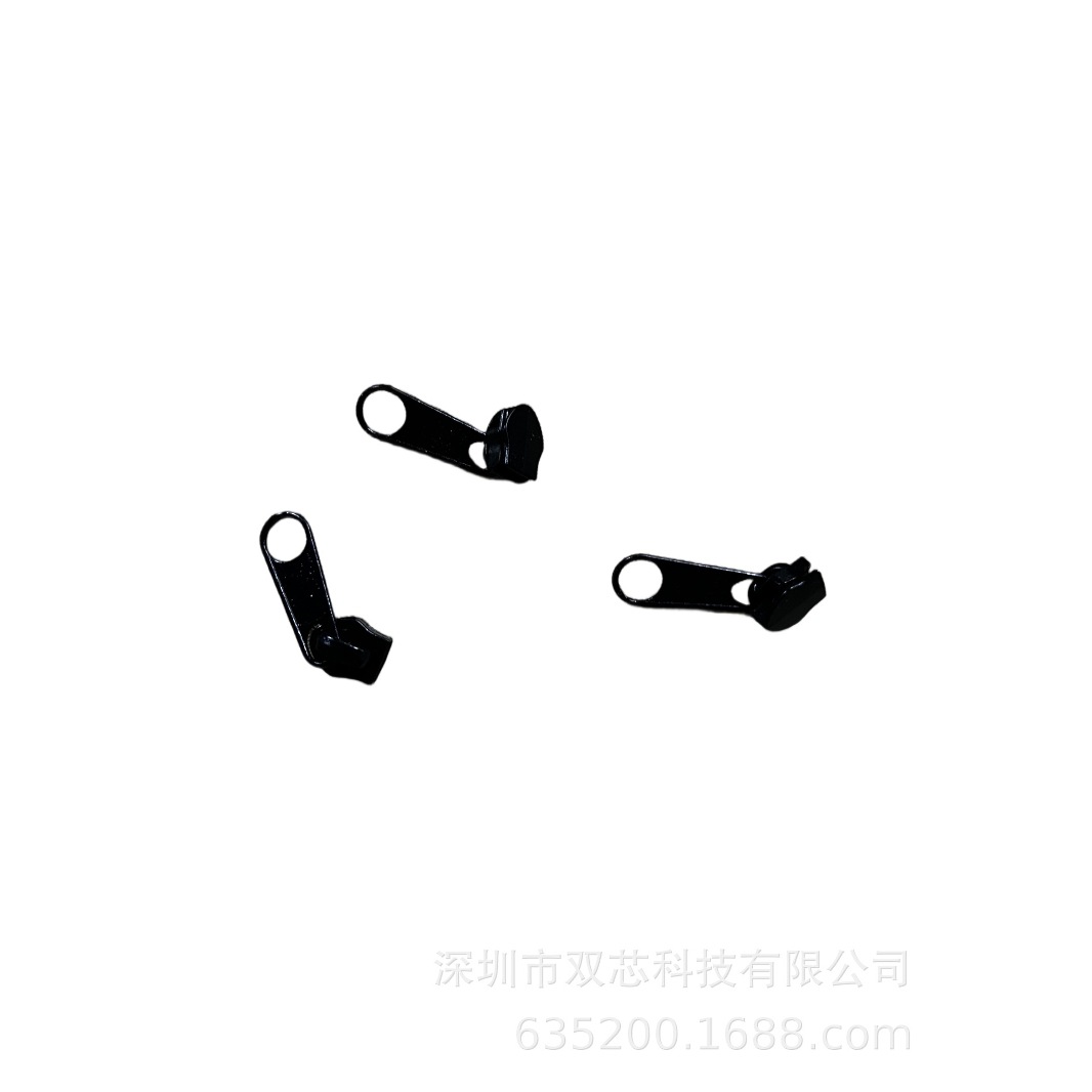 5 # Long Zipper Puller Without Lock, Hollow Straight Zipper Puller, Metal Zipper Puller