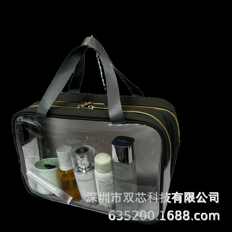Factory Direct Sales Toiletry Bag Cosmetics Storage Bag Travel Underwear Storage Bag Dry and Wet Separation