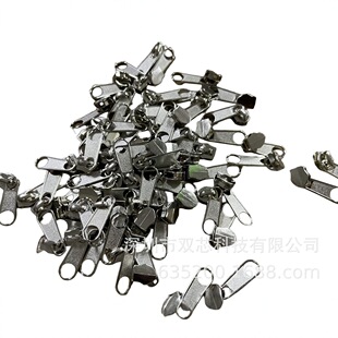 Zipper Manufacturer In-Stock Zipper Pulls Zinc Alloy Spray Paint Nylon #3 #5 Long Plate Head Zipper Head Wholesale Zipper Pullers