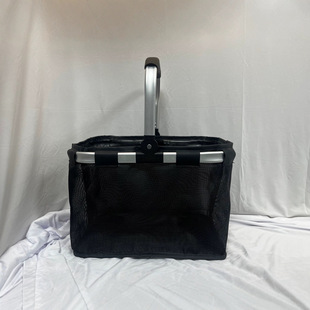 Picnic Basket, Outdoor Spring Outing, Imitation Rattan Large Tote Basket, Grocery Shopping Basket, Garden Picking Basket, Foldable Ice Bag