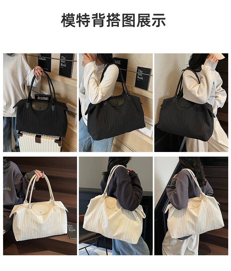 Large-Capacity Short-Distance Commuting Travel Bag, Women's Luggage Bag, Shoulder Bag, Maternity Bag, Gym Bag, Backpack, Portable and Waterproof