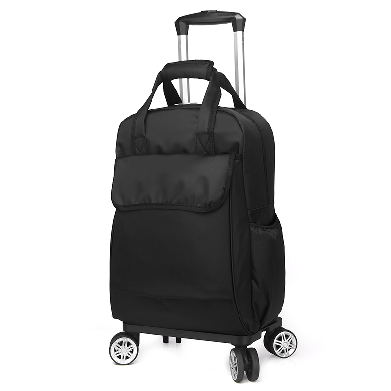 Universal Aircraft Wheel Stacked Trolley Bag Waterproof Fabric Portable Lightweight Travel Bag Trolley Short-Distance Travel Universal