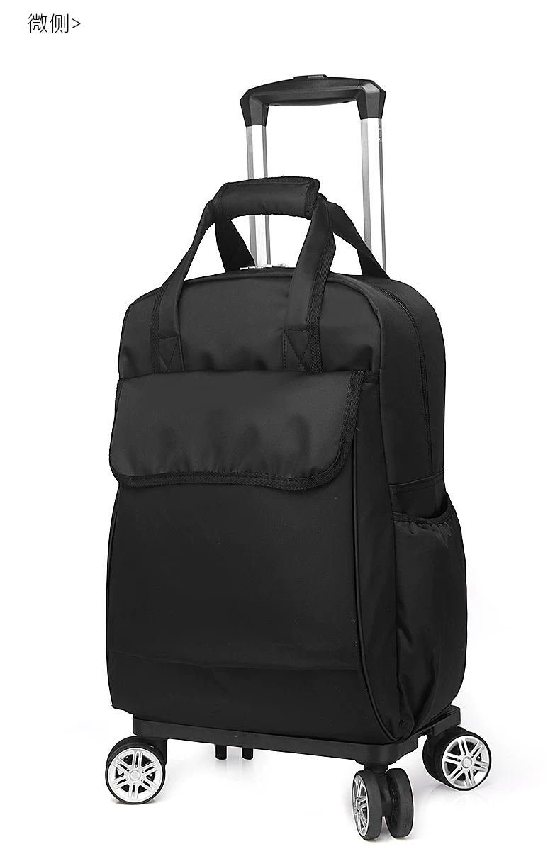 Universal Aircraft Wheel Stacked Trolley Bag Waterproof Fabric Portable Lightweight Travel Bag Trolley Short-Distance Travel Universal