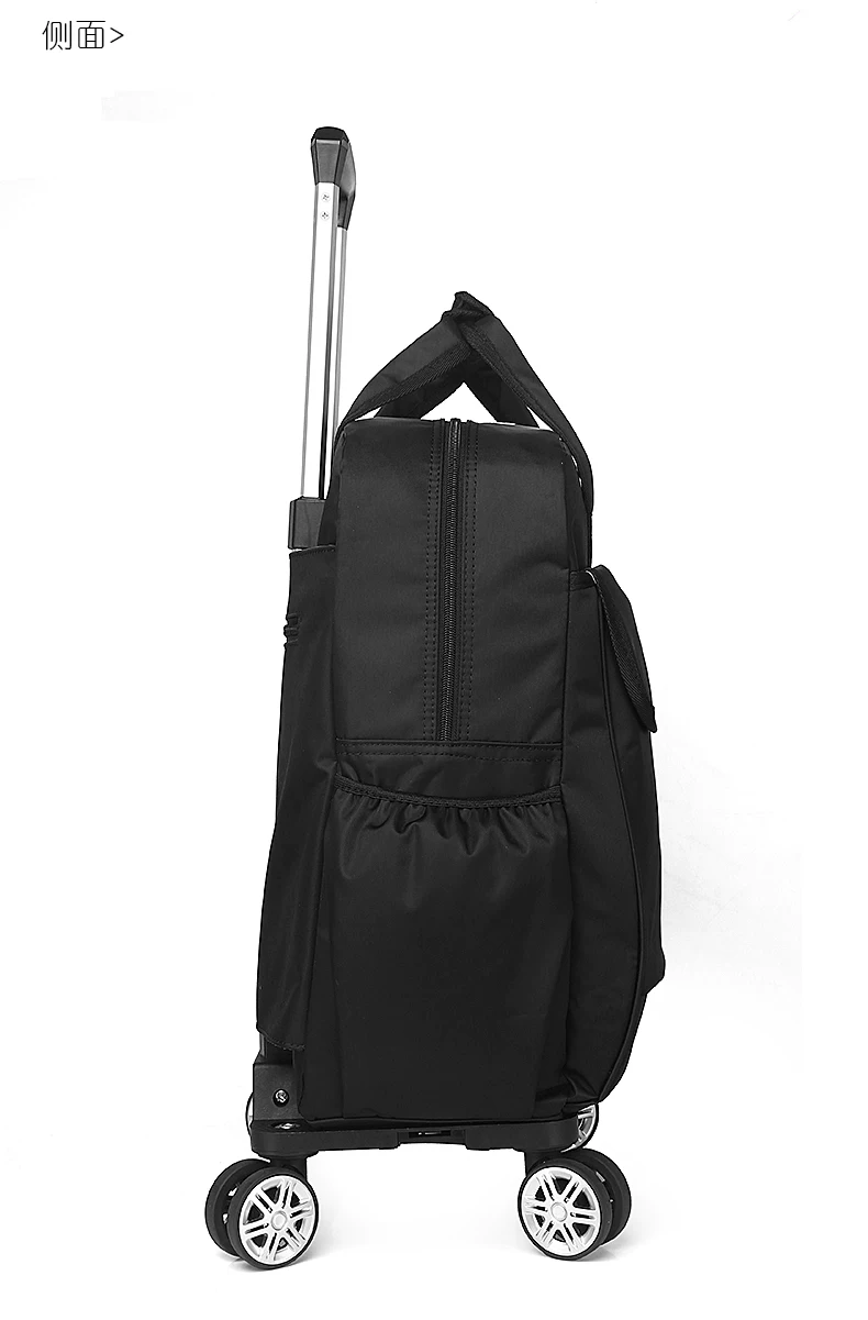 Universal Aircraft Wheel Stacked Trolley Bag Waterproof Fabric Portable Lightweight Travel Bag Trolley Short-Distance Travel Universal