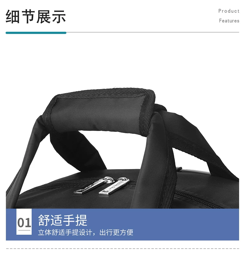 Universal Aircraft Wheel Stacked Trolley Bag Waterproof Fabric Portable Lightweight Travel Bag Trolley Short-Distance Travel Universal