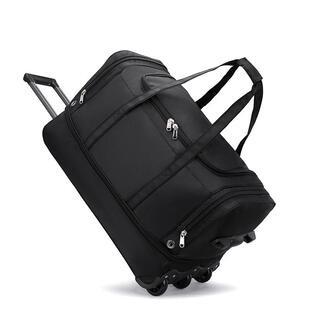 Oxford Trolley Bag with Multiple Layers and Shoe Compartment, Large Capacity Travel Bag, Expandable to Accommodate Quilts, Luggage Bag, Waterproof