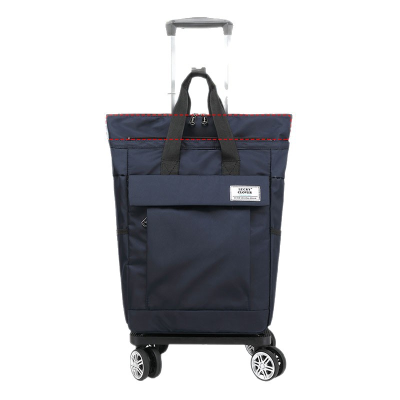 Trolley Backpack, Shopping Bag, Detachable Portable Lightweight Universal Wheel Stacking Trolley Bag, Boarding Case for Men and Women