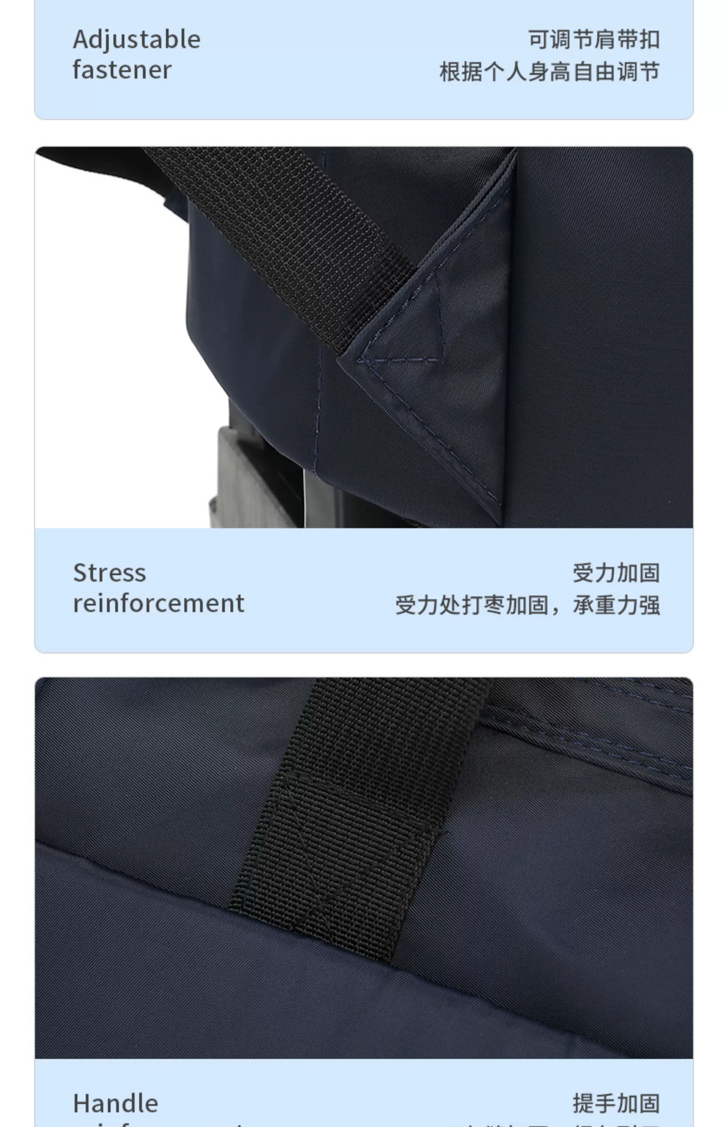 Trolley Backpack, Shopping Bag, Detachable Portable Lightweight Universal Wheel Stacking Trolley Bag, Boarding Case for Men and Women
