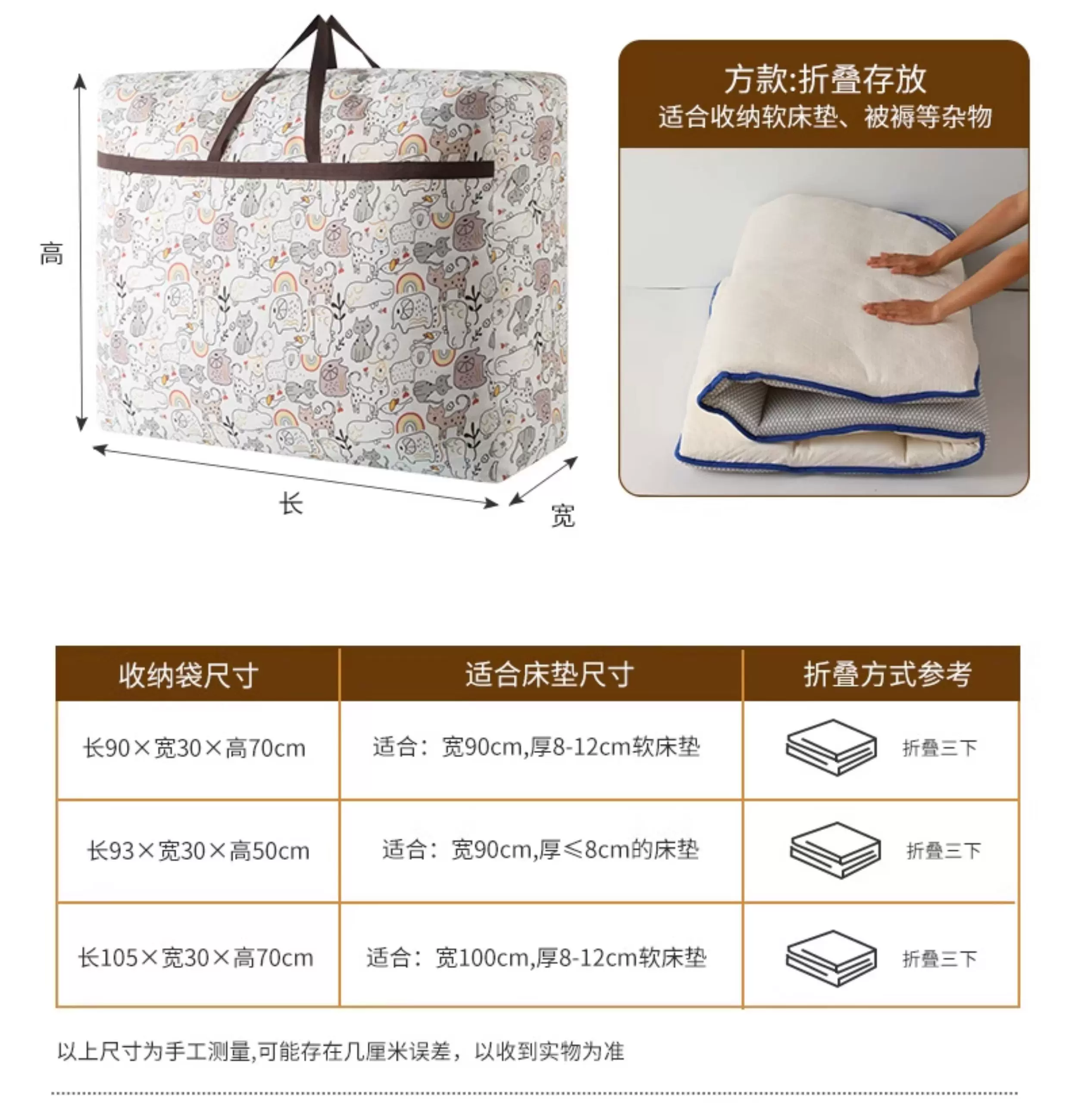 Mattress, Carpet, Mat, Storage, Outdoor Travel, Portable, Separate Packaging, Earphones, Data Cables, Medicine, Makeup, Waterproof, Change