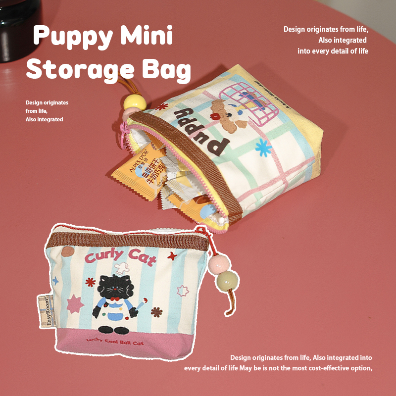 Xiaowu Na Outdoor Travel Portable Repackaged Earphones Data Cable Medicine Makeup Waterproof Coin Purse