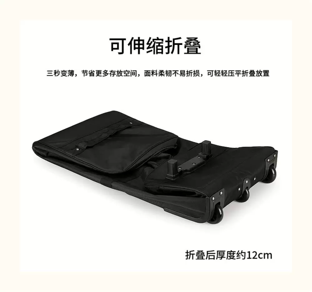 Trolley Bag, Large-Capacity Outdoor Camping Luggage Bag, Portable Quilt Storage, Waterproof Travel Bag, Travel Suitcase