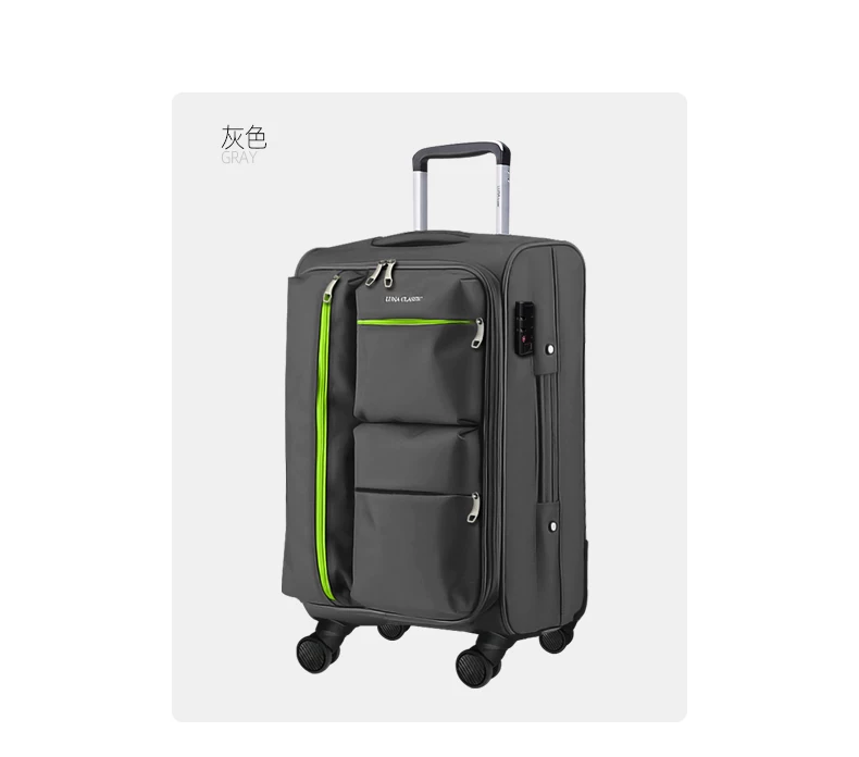 Luna Classic Oxford Cloth Suitcase Large Capacity Canvas Trolley Case 8inch Suitcase Women's and Men's Suitcase