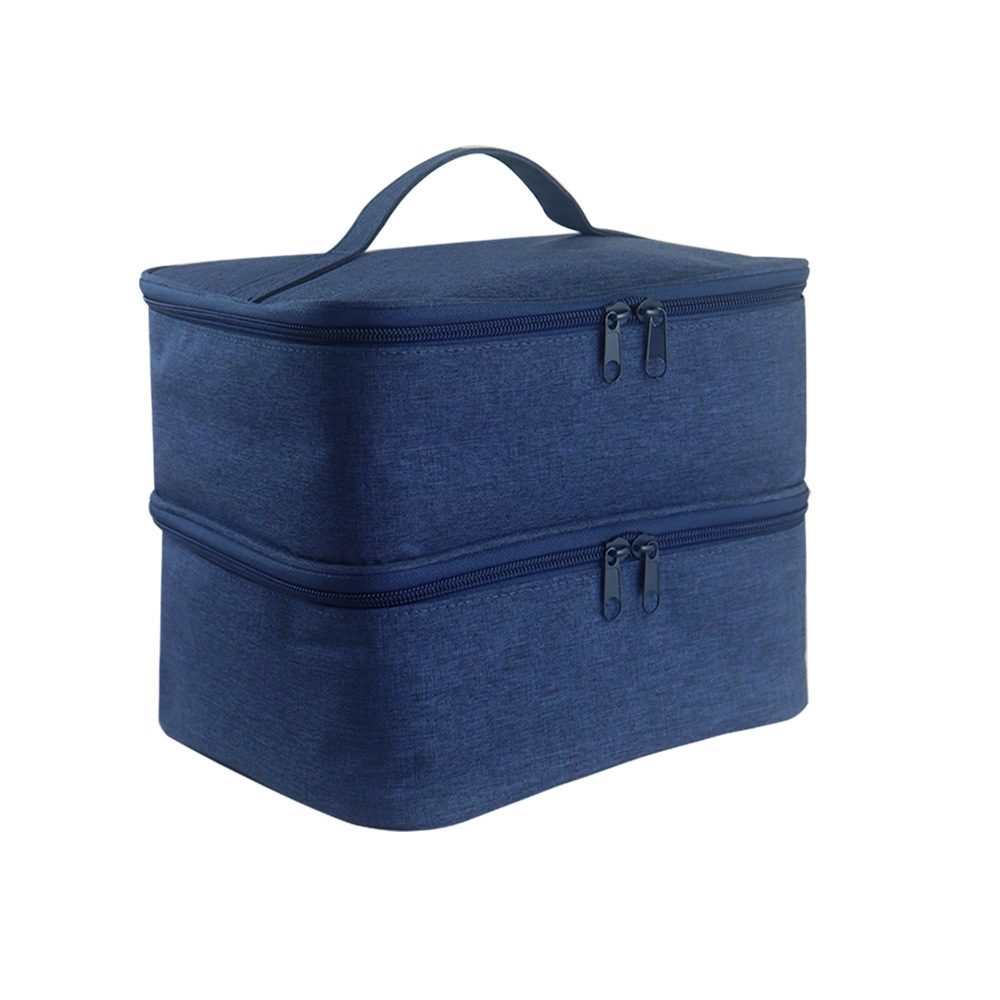Cross-Border Portable Cosmetic Bag, Manicure Bag, Nail Polish Bag Can Hold 30 Bottles of Manicure Storage, Satchel Double Layer