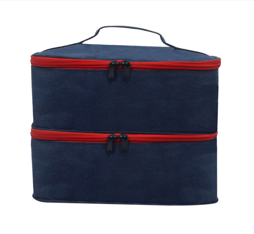 Cross-Border Portable Cosmetic Bag, Manicure Bag, Nail Polish Bag Can Hold 30 Bottles of Manicure Storage, Satchel Double Layer