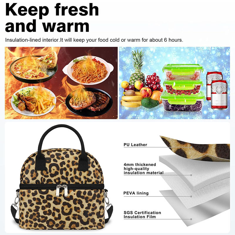 Amazon's Best-Selling Insulated Ice Bag, Portable Double-Layer Lunch Bag for Office Workers, Outdoor Picnic Camping Style Cooler Bag