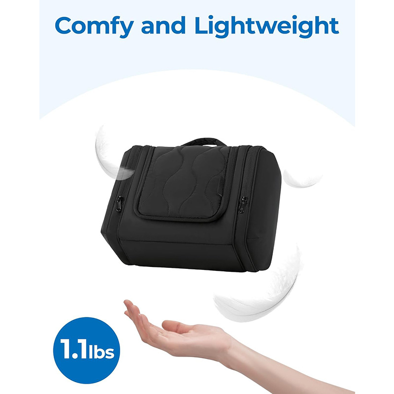 Amazon New Women's Travel Toiletry Bag Fluffy Hanging Toiletry Bag Waterproof Toiletries Storage Bag