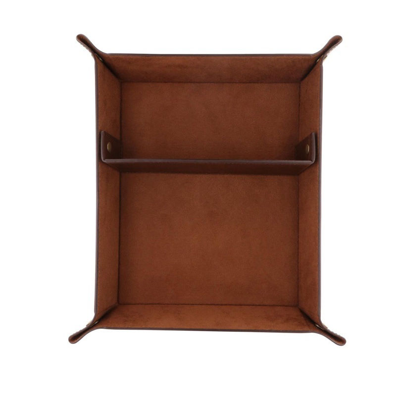 Scandinavian Ins Style Entrance Desktop Storage Tray Wholesale Interval Key Pu Leather Tray Sundry Storage Box