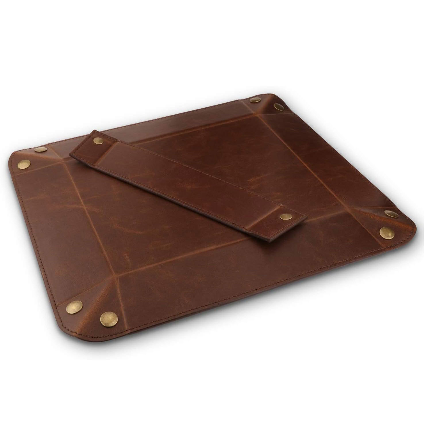 Scandinavian Ins Style Entrance Desktop Storage Tray Wholesale Interval Key Pu Leather Tray Sundry Storage Box