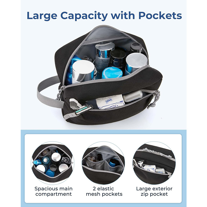 Cross-Border New Travel Toiletry Bag for Men and Women, Large-Capacity Portable Cosmetic Bag, Waterproof Bath Storage Bag