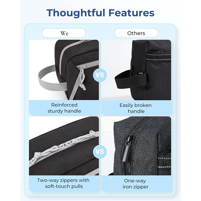 Cross-Border New Travel Toiletry Bag for Men and Women, Large-Capacity Portable Cosmetic Bag, Waterproof Bath Storage Bag