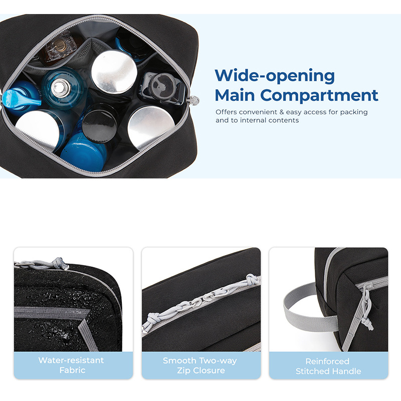 Cross-Border New Travel Toiletry Bag for Men and Women, Large-Capacity Portable Cosmetic Bag, Waterproof Bath Storage Bag
