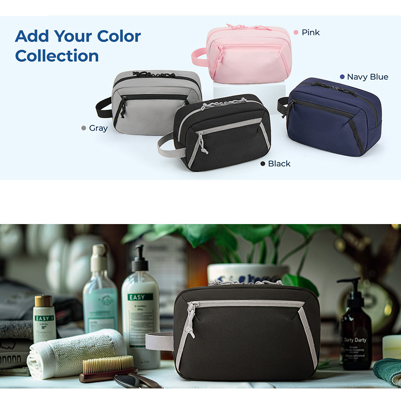 Cross-Border New Travel Toiletry Bag for Men and Women, Large-Capacity Portable Cosmetic Bag, Waterproof Bath Storage Bag