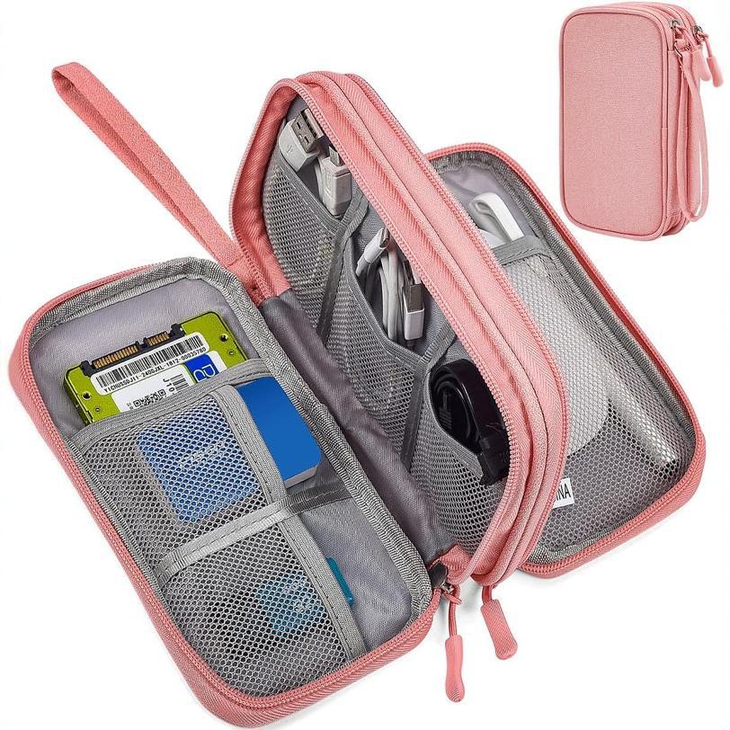 Portable Document Bag for Traveling Abroad, Passport Bag, Card Bag, Multi-Functional Document Storage Bag, Large-Capacity Wallet, Portable