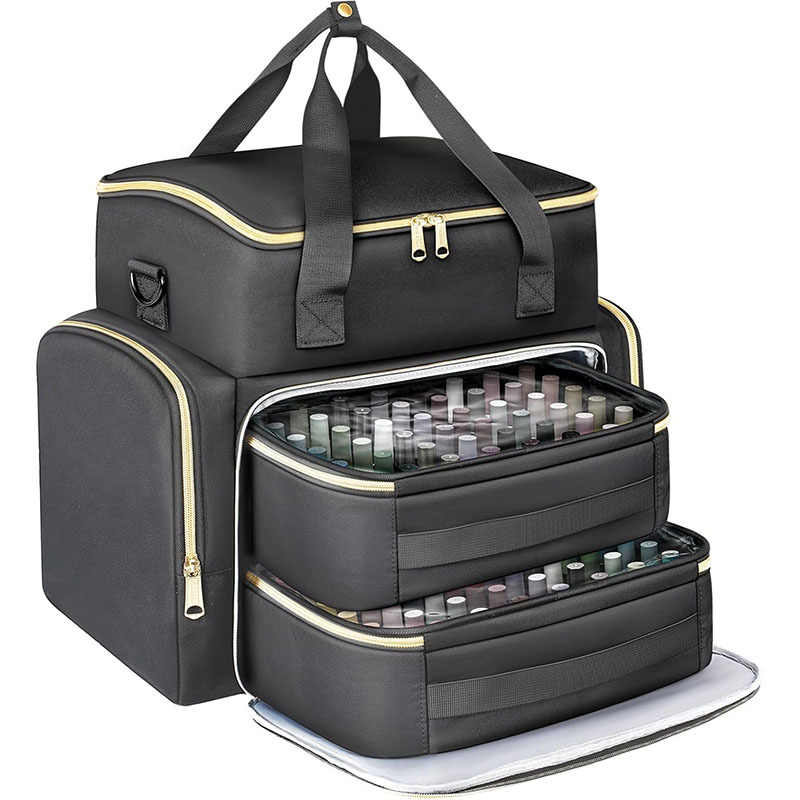 Amazon's Best-Selling Large-Capacity Nail Polish Storage Box, Outdoor Portable Manicure Tool Bag, Nail Polish Storage Bag