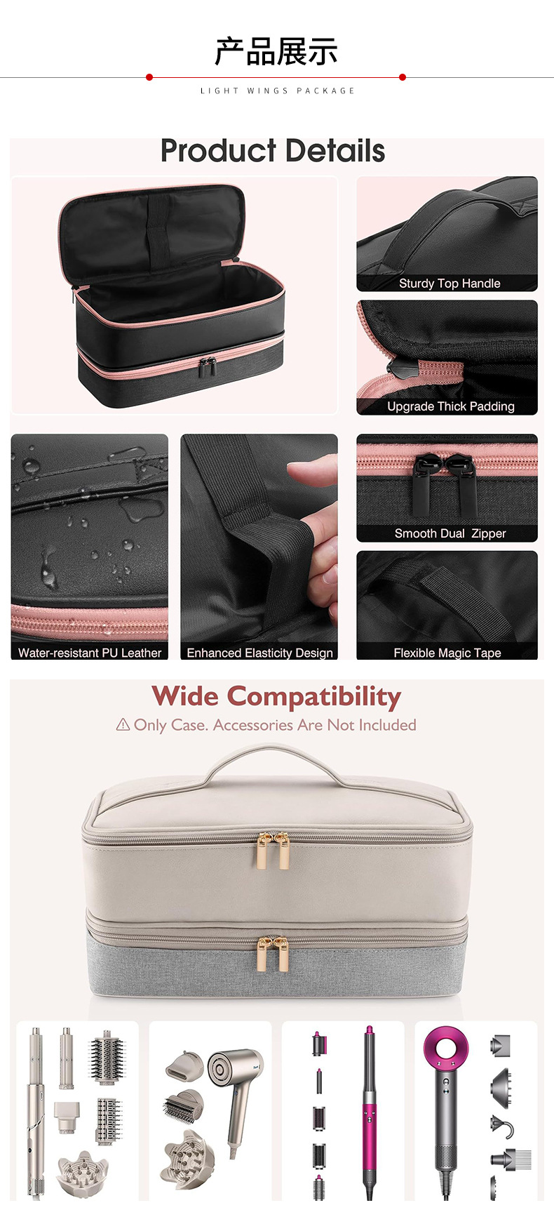 High-End Beauty Salon Makeup Storage Bag with Logo, Layered Nail Art Bag with Shockproof and Thickened Design, Exclusively for Physical Stores