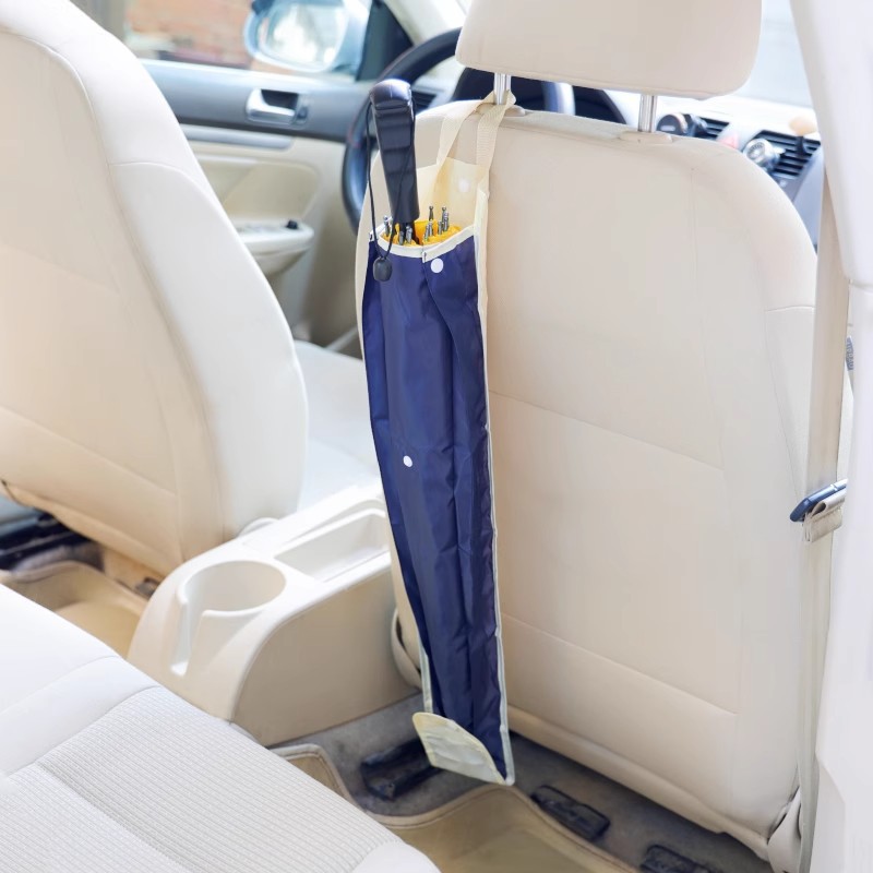 Car Umbrella Storage Bag, Multi-Functional In-Car Waterproof Umbrella Cover, Car Storage Bucket, Long Umbrella Chair Back Hanging Bag